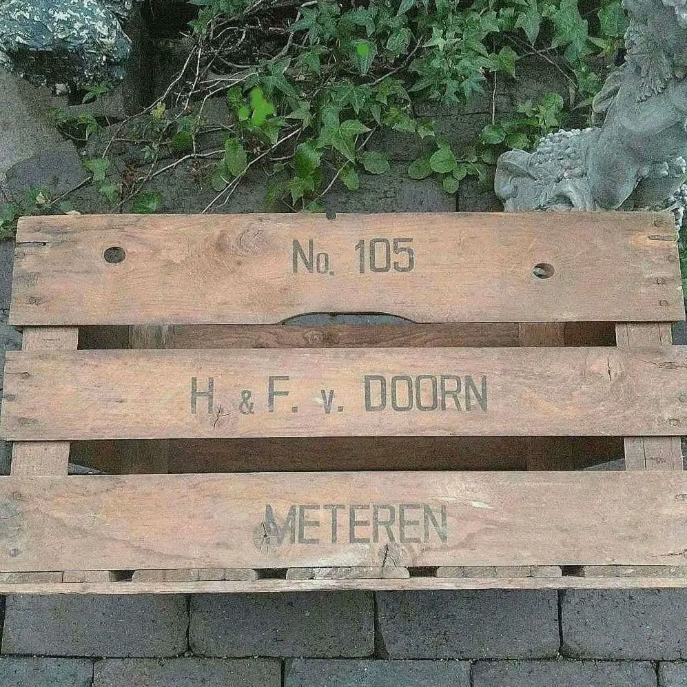 稀少 オランダ古物 苗物用 野菜用 古いベジタブルウッドボックス ヴィンテージ