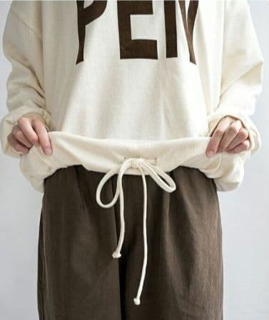 【SOLAMONAT】今季新商品　長袖 日本製 ソラモナ　裾ひもタイプ 美品♪