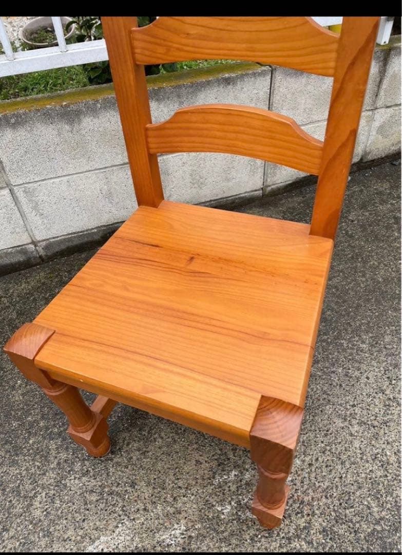 人気パイン材　無垢材　ダイニングチェア　椅子