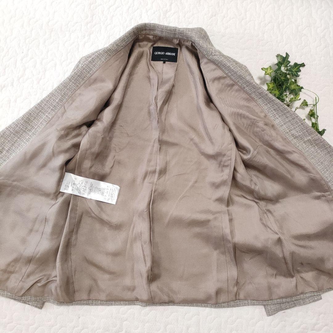 極美品✨GIORGIOARMANI　ウールツイードジャケット　大きいサイズ　46