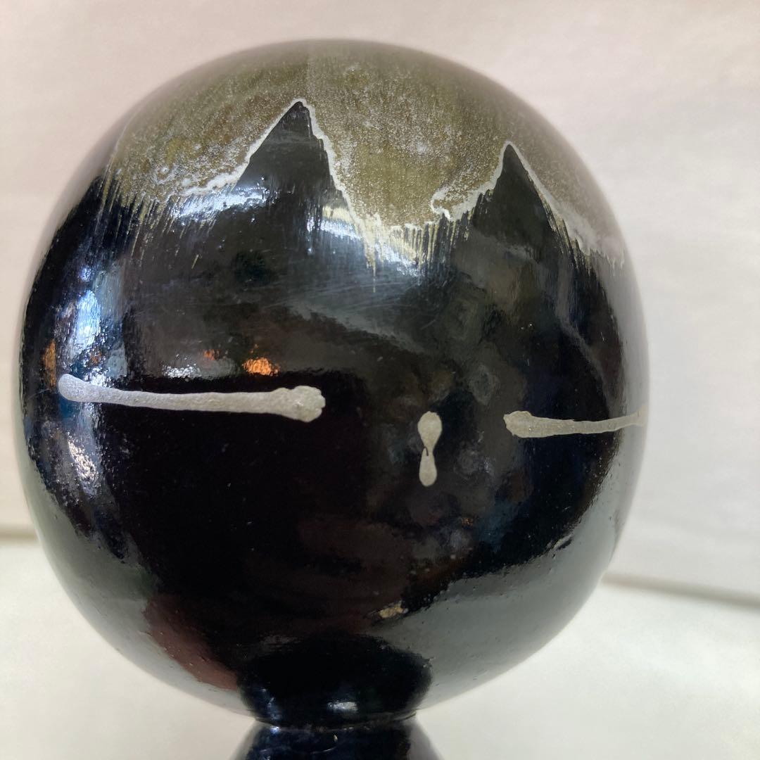 石原日出男　創作こけし　黒童子　伝統工芸　日本人形　Kokeshi Doll