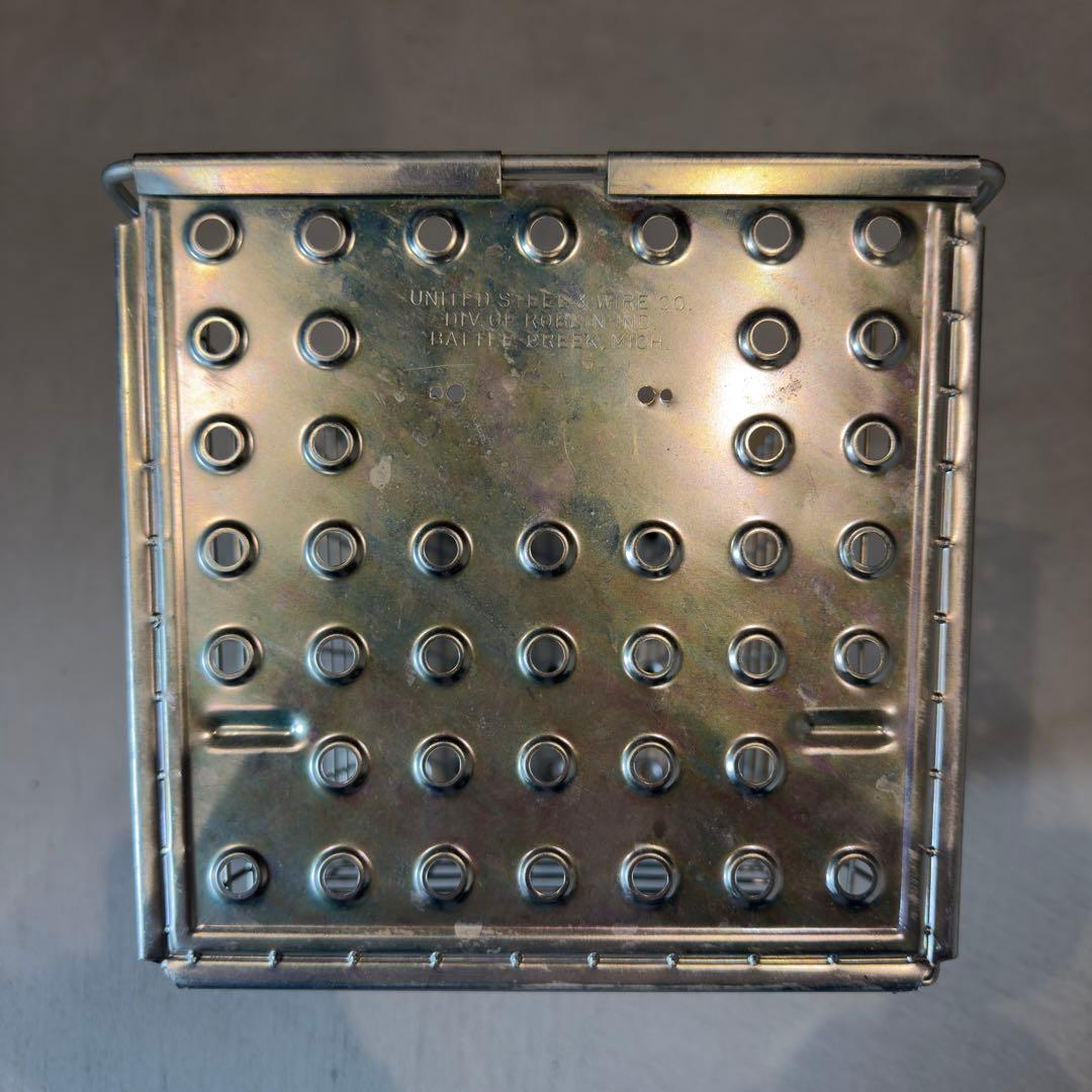 美品 ワイヤーバスケット Vintage ビンテージアメリカ ギアコンテナ