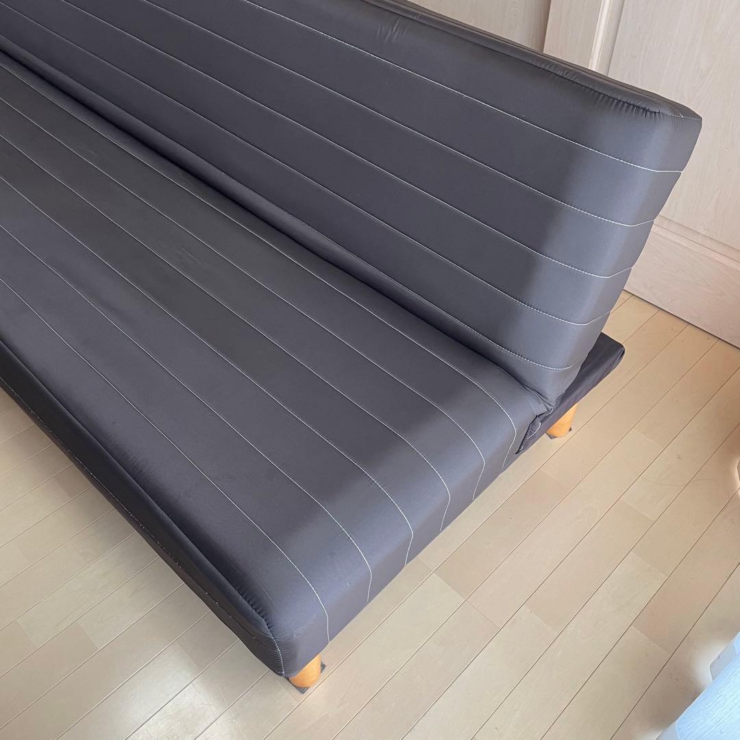 ソファベッド シングルベッド ダークブラウン