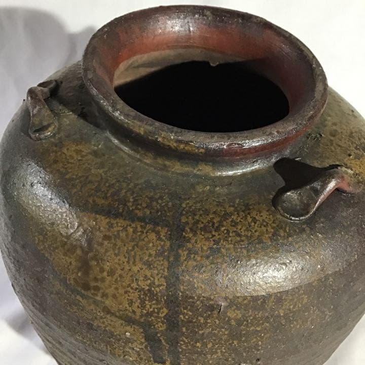 古備前三耳壷　江戸期