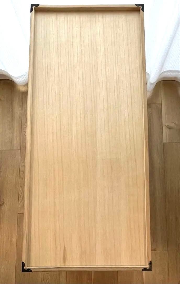 桐の衣装・着物収納用箱　5段＋蓋　キャスター付き　即購入OK