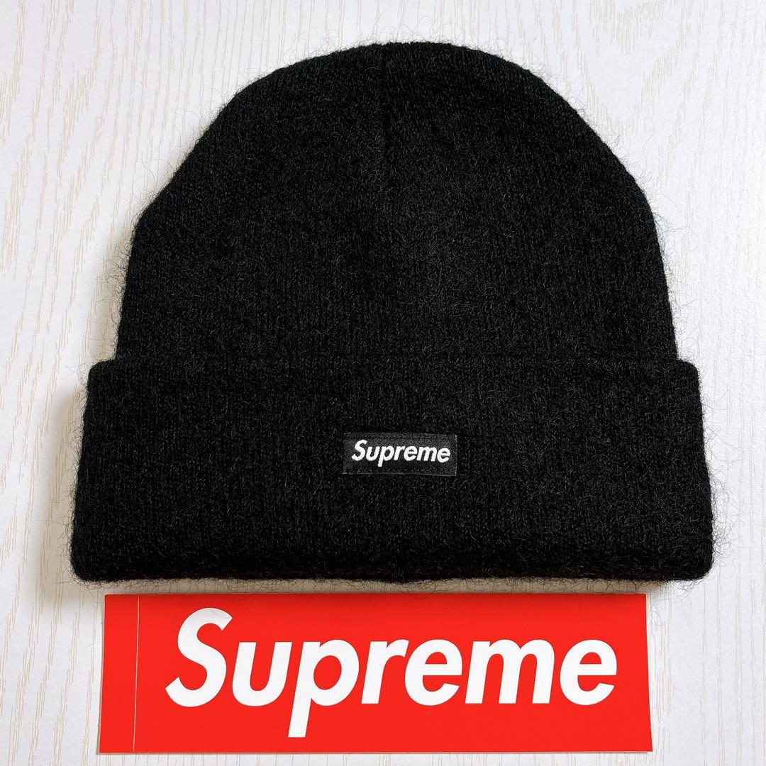 Supreme ニット帽　ビーニー　モヘア　mohair ブラック　黒　野村周平