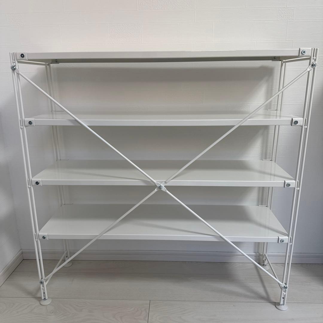 無印良品スチールユニットシェルフ奥行き25cmタイプ ライトグレー