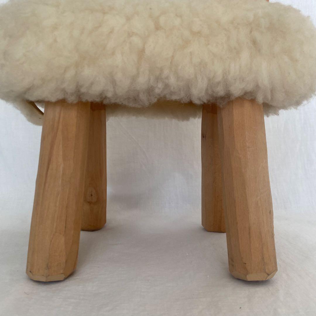 羊のスツール 子羊 オブジェ 置物