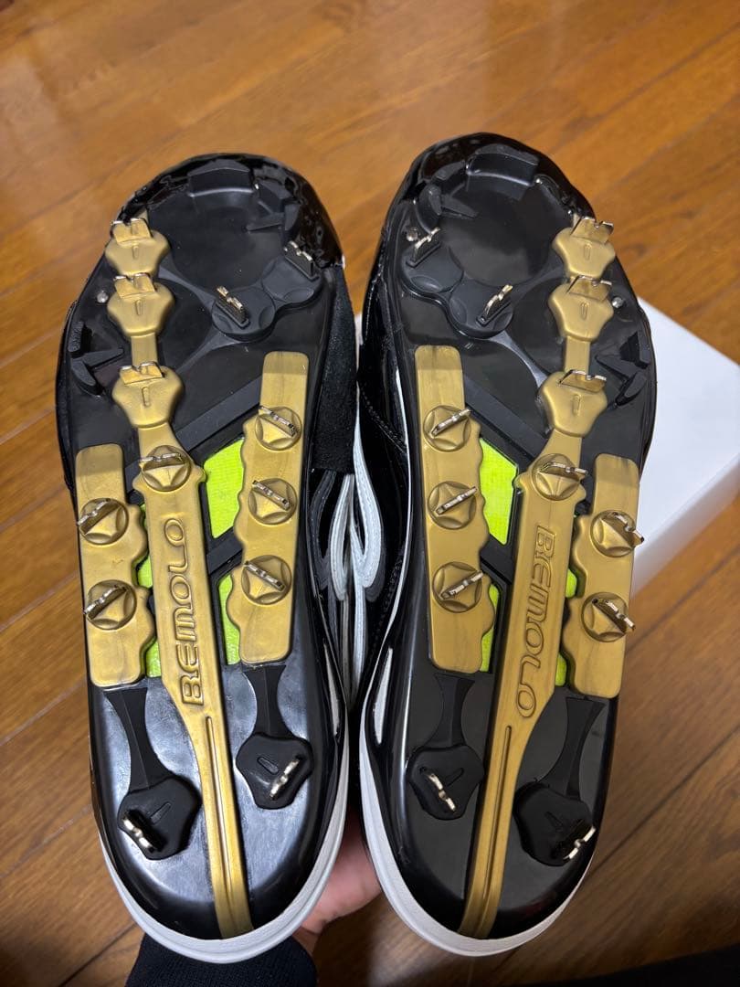 一般非売品ビモロスパイク ブラック/ホワイト スパイクシューズ 28.0 袋付き