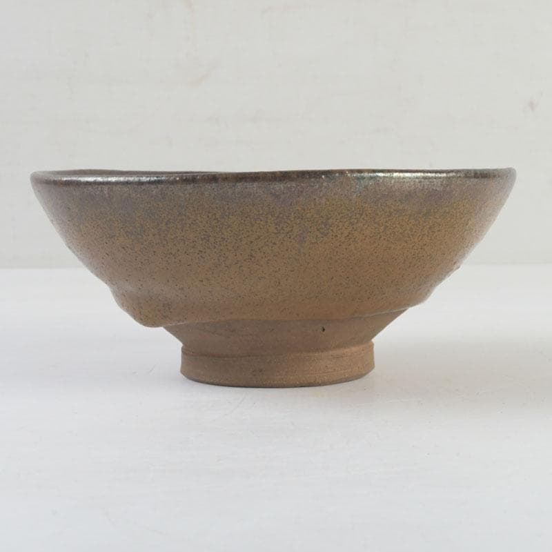 中国　南宋　建窯　兎毫盞　禾目天目茶碗　時代箱付　V　9542