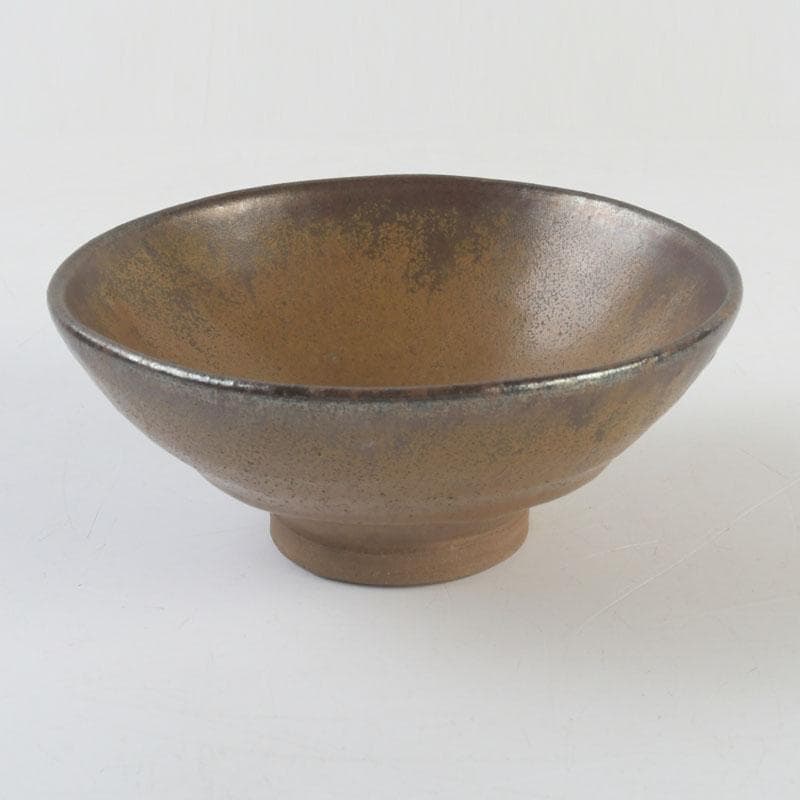 中国　南宋　建窯　兎毫盞　禾目天目茶碗　時代箱付　V　9542