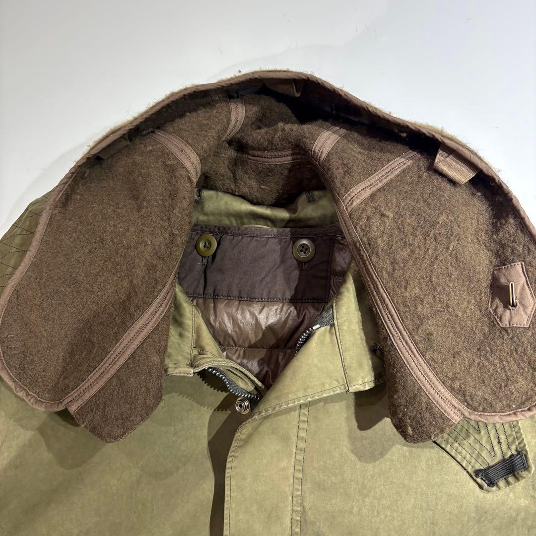 Ten c Parkaモッズコート インナーダウン、ウールフード付き　サイズ48