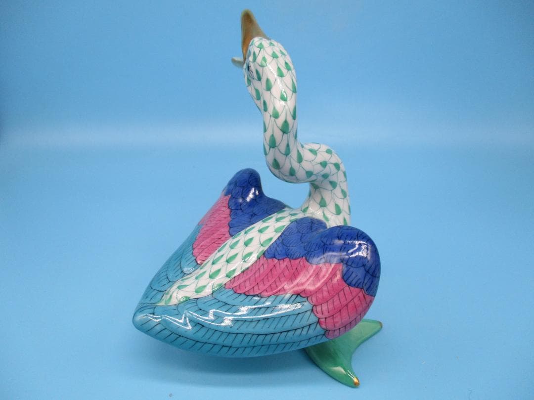 HEREND ヘレンド フィギュリン 鳥 置物 ハンガリー製 スワン