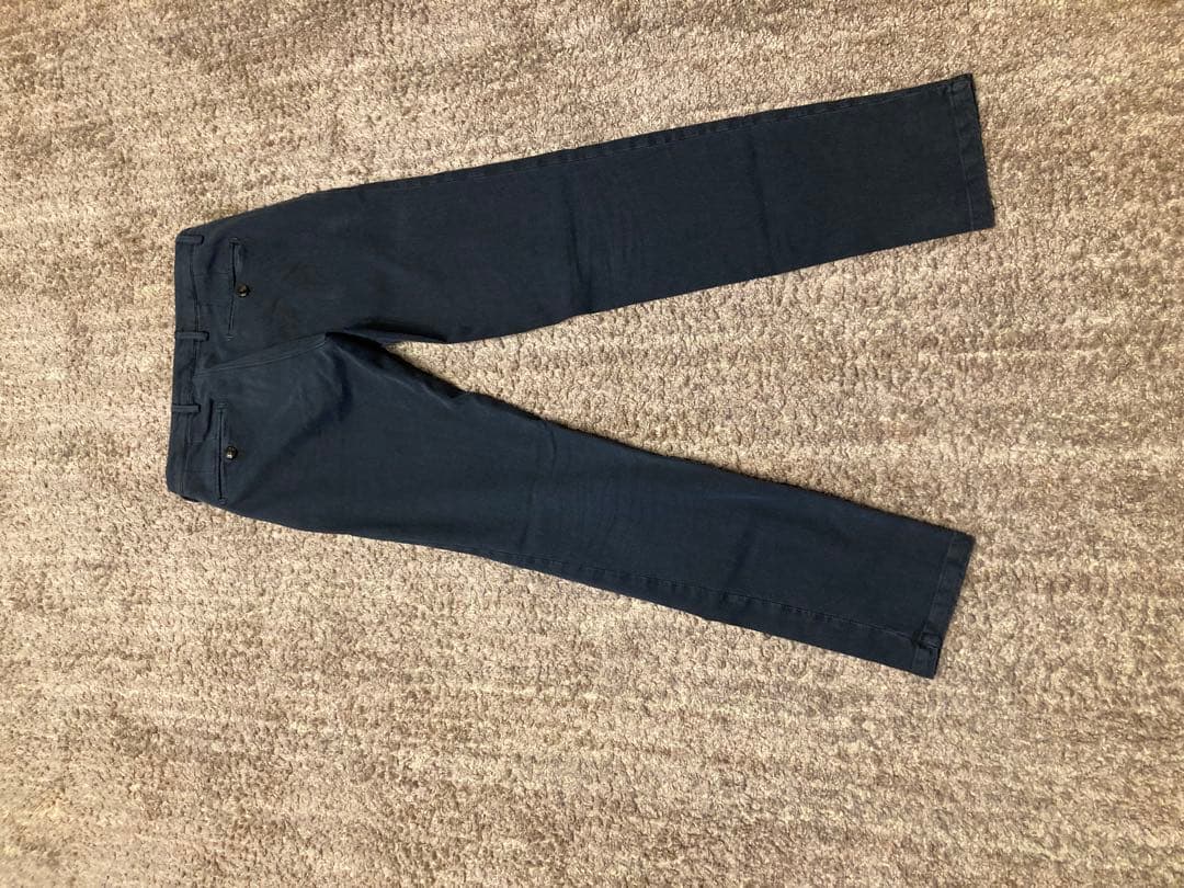 BRIGLIA 1949 上質　ストレッチ スリム チノパン 紺45