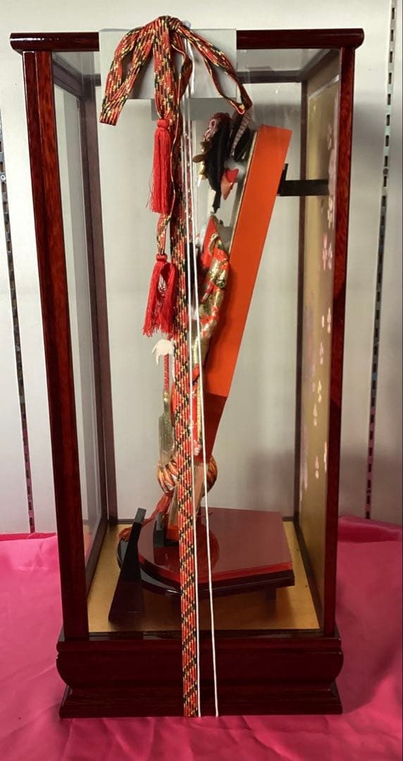 ⑥ 羽子板飾り　本仕立押絵　春彩　隆山作　15号　藤娘