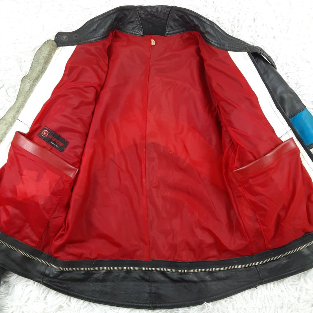 美品◎ダイネーゼ レーシングスーツ ブラック 黒 レザー イタリア製