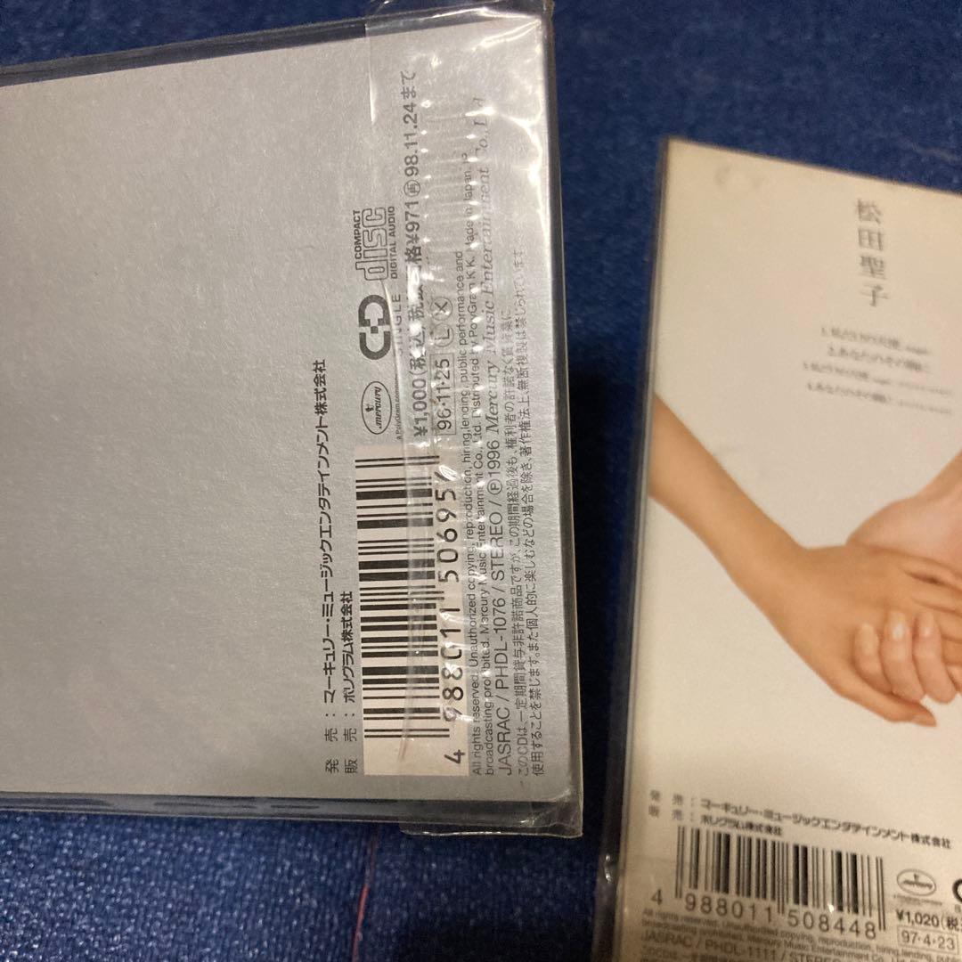松田聖子 .さよならの瞬間.私だけの天使　8センチ8cmシングル CD 未開封