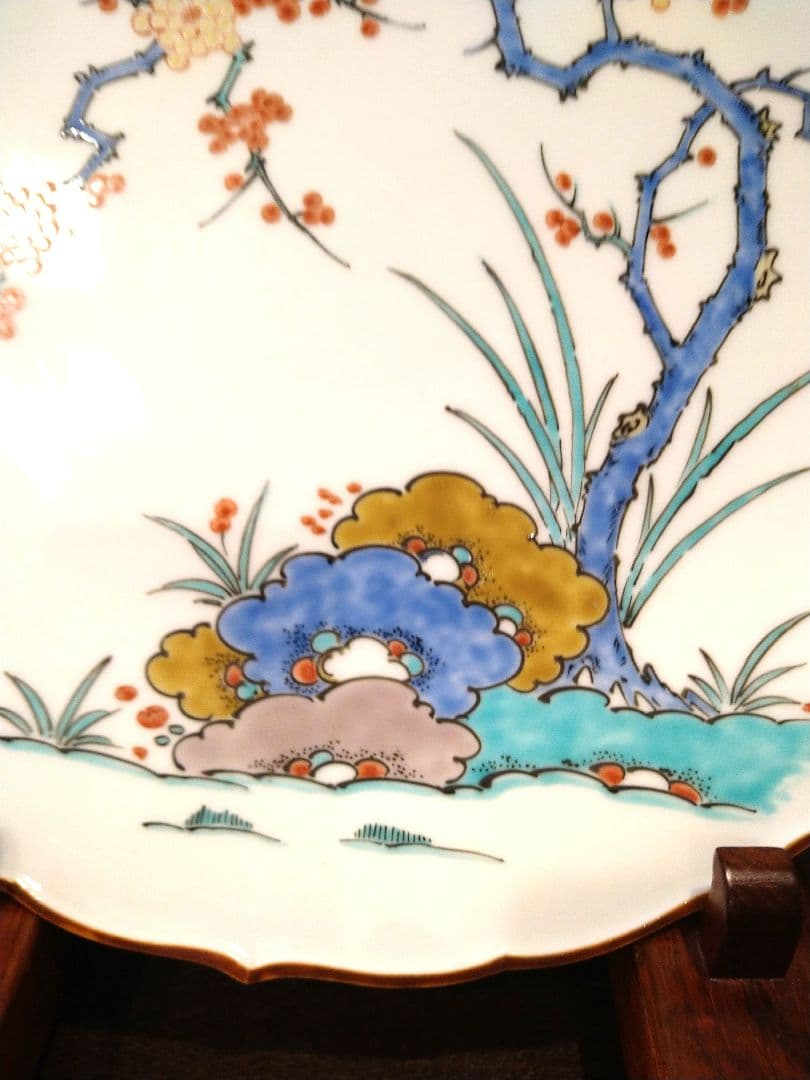 酒井田柿右衛門　梅文大皿　36cm