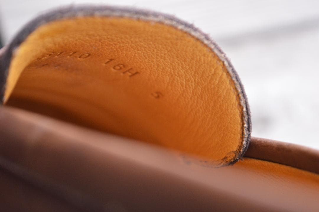 美品　PARABOOT　DAX　UK5　ダークブラウン　ローファー