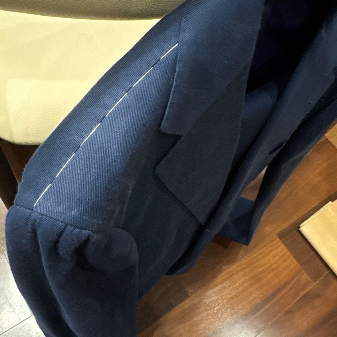 【新品】リングヂャケットマイスター　ネイビーコットンスーツ 48