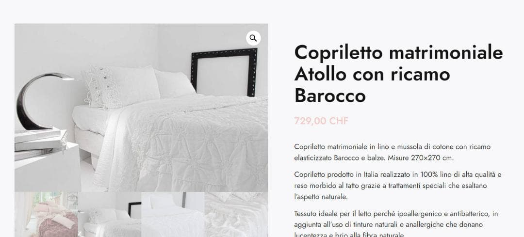 新品 arte pura イタリア製 リネン ベッドカバー 高級 お姫