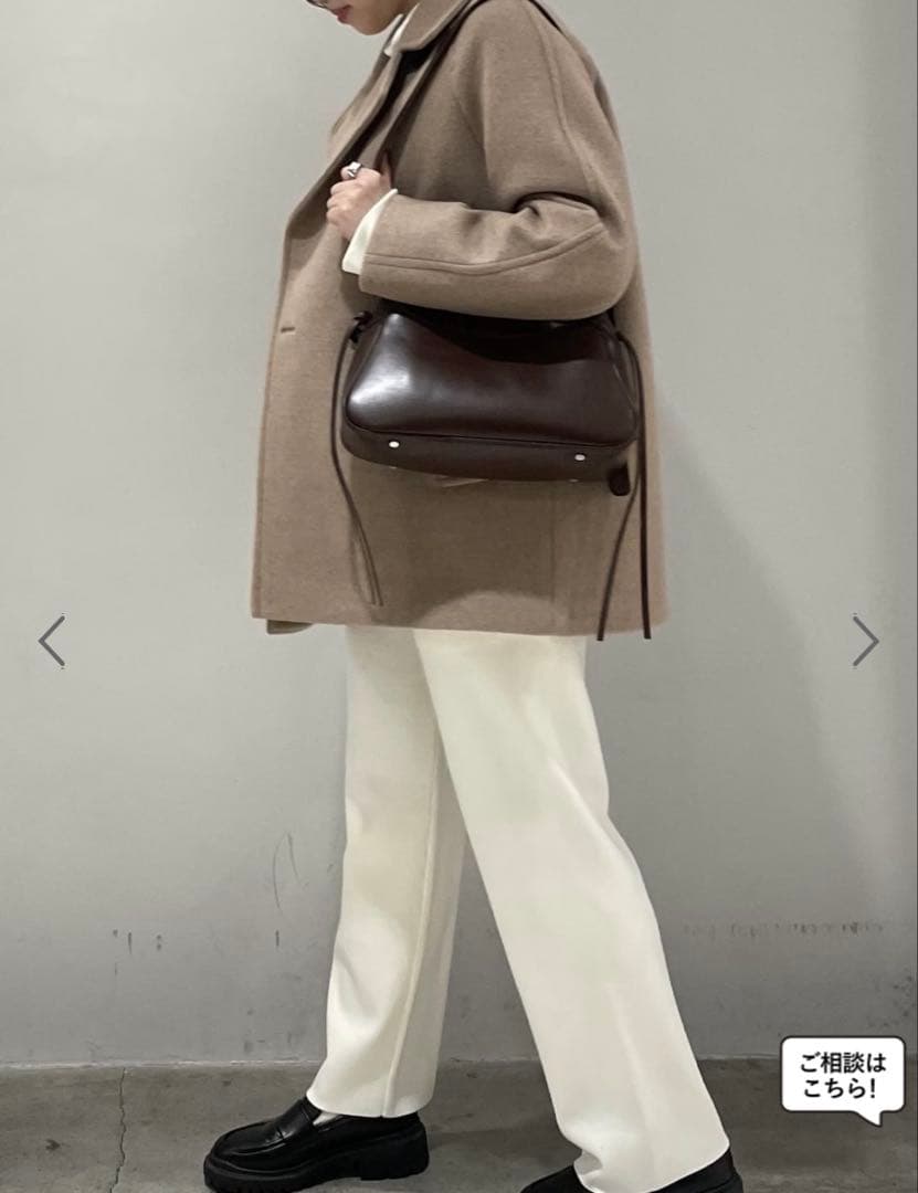 新品 ADAM ET ROPÉ FEMME ウールボンディングミドルコート