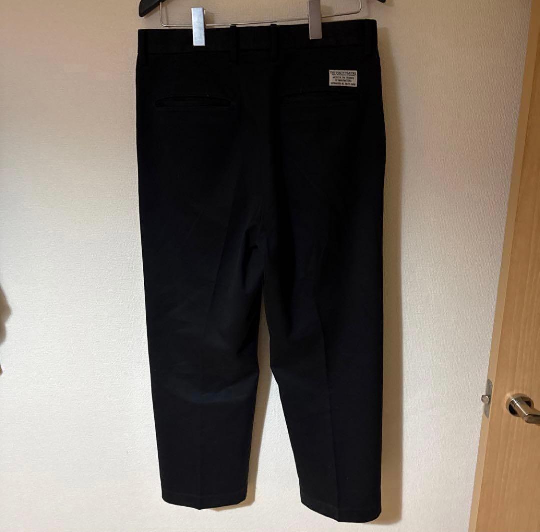 WACKO MARIA DOUBLE PLEATED TROUSERS チノL黒