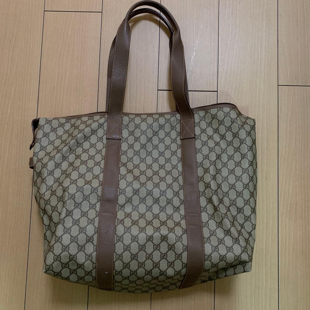 GUCCI GGパターン ボストンバッグ　ヴィンテージ
