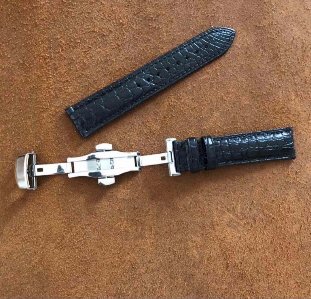 18 20 mm本革クロコダイル 腕時計ベルト ワニ革　人気商品