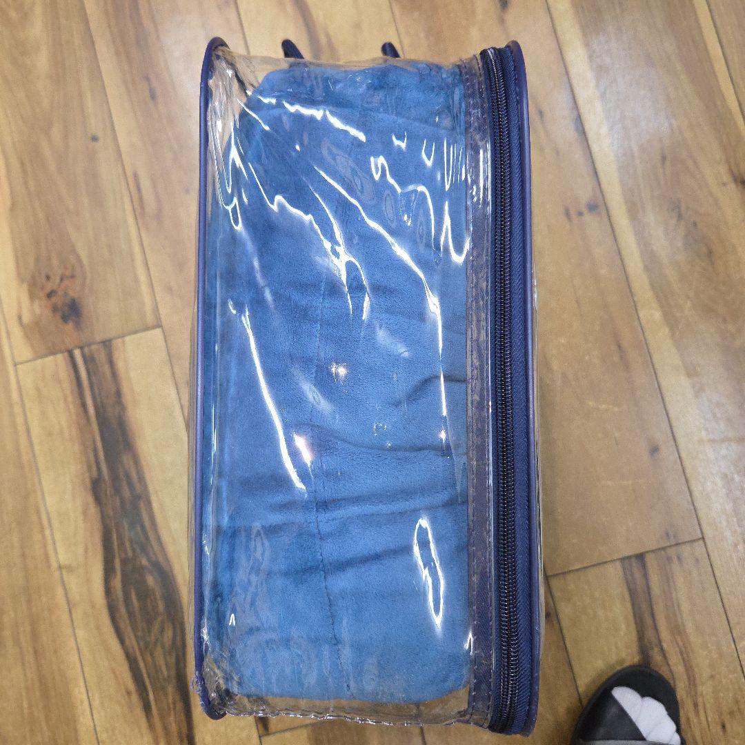 美品 ハグラビ hugravi 加重ブランケット ブルー