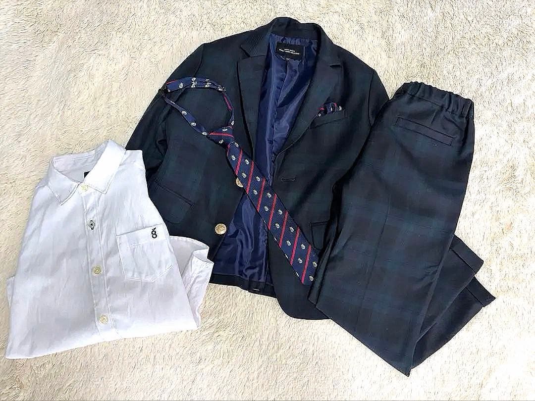 グリーンレーベル　ジャケット　パンツ　シャツ 130cm 入学式用