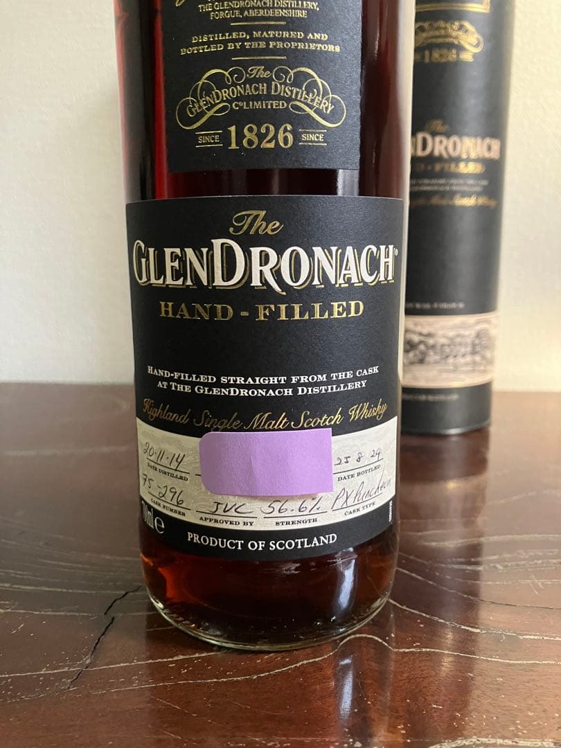 The GlenDronach ハンドフィルドウイスキー