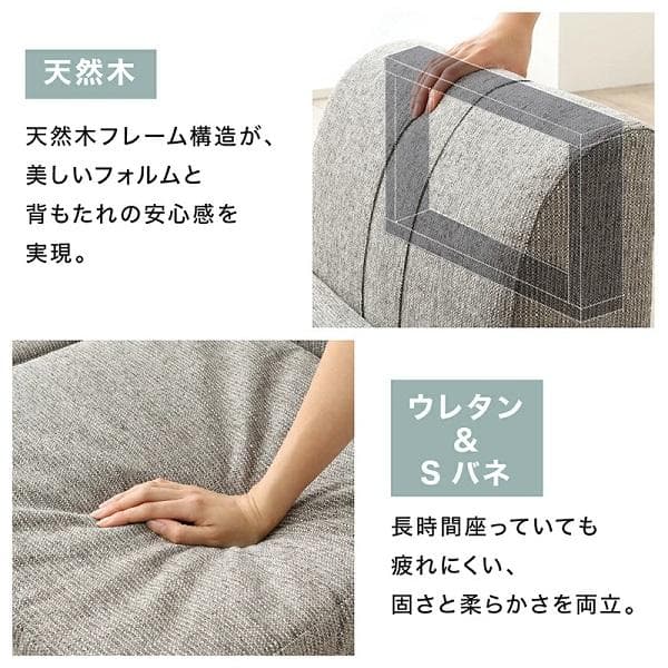 ③4人掛け コーナーソファー フロアソファ 4点セット こたつソファ 高級感