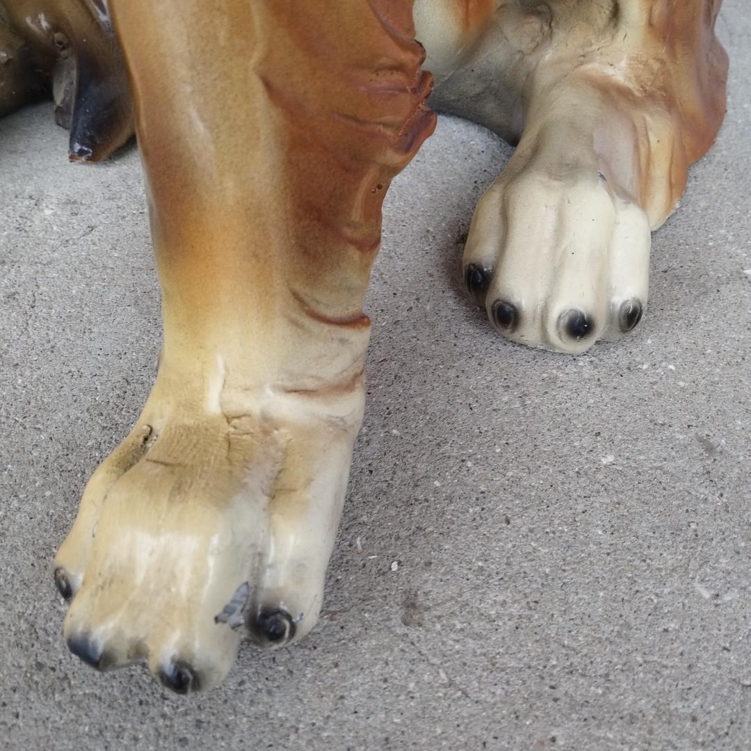 コリー 特大 置物 オブジェ インテリア ガーデン 犬の置物