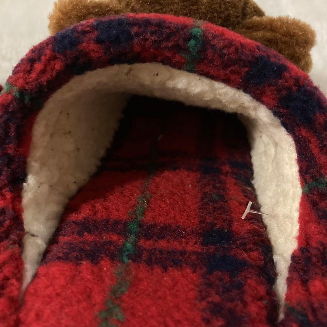 くまさん　スリッパ　大人用　ボア