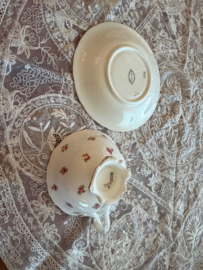 コウルドン 英国アンティーク カップ＆ソーサー NY高級商社別注品 金彩