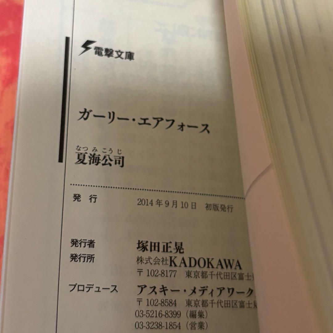 初版サイン本　ガーリー・エアフォース