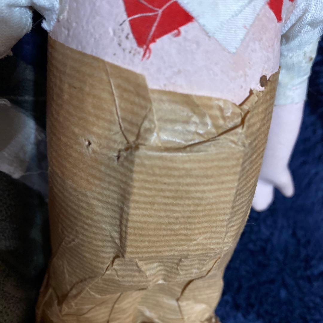 マ様おまとめ　市松人形　2体　男の子と女の子　鳴き　正絹縮緬着物