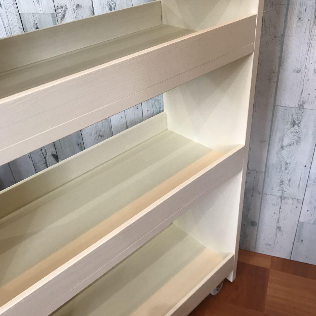 すき間収納 シェルフ 飾り棚 幅25cm パイン集成材