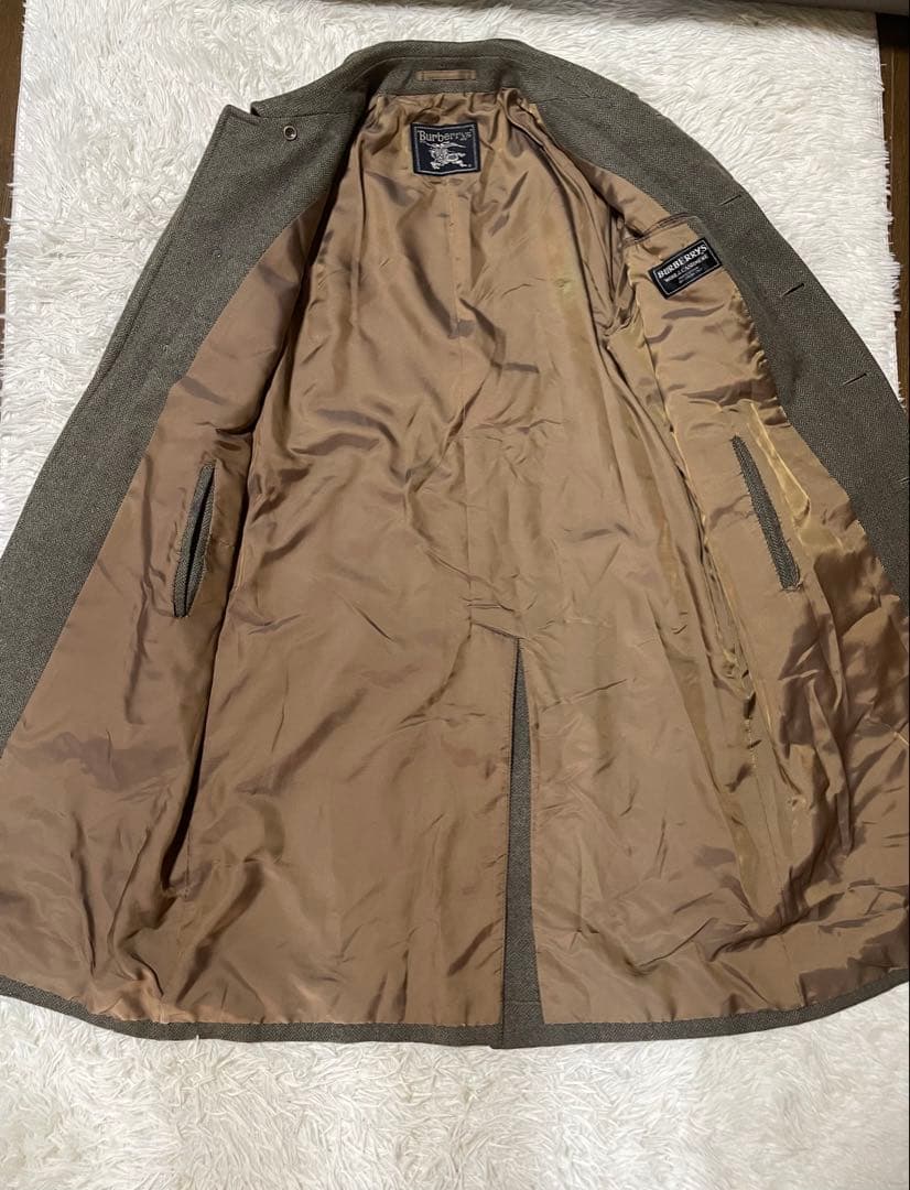【稀少ヴィンテージ】★Burberrysバーバリーズ　ウールステンカラーコート