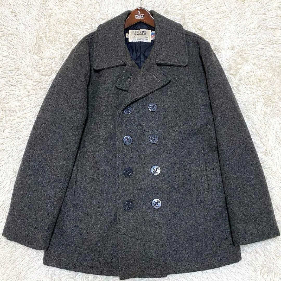 【美品✨】Schott ピーコート U.S. 740N キルティング グレー42