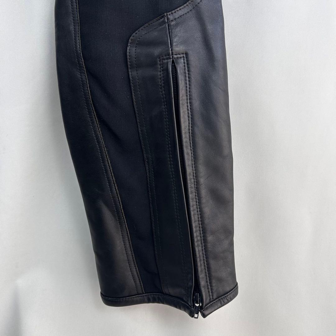 【美品】hyod ヒョウドウ レザーパンツ ブラック ブーツアウト LWサイズ