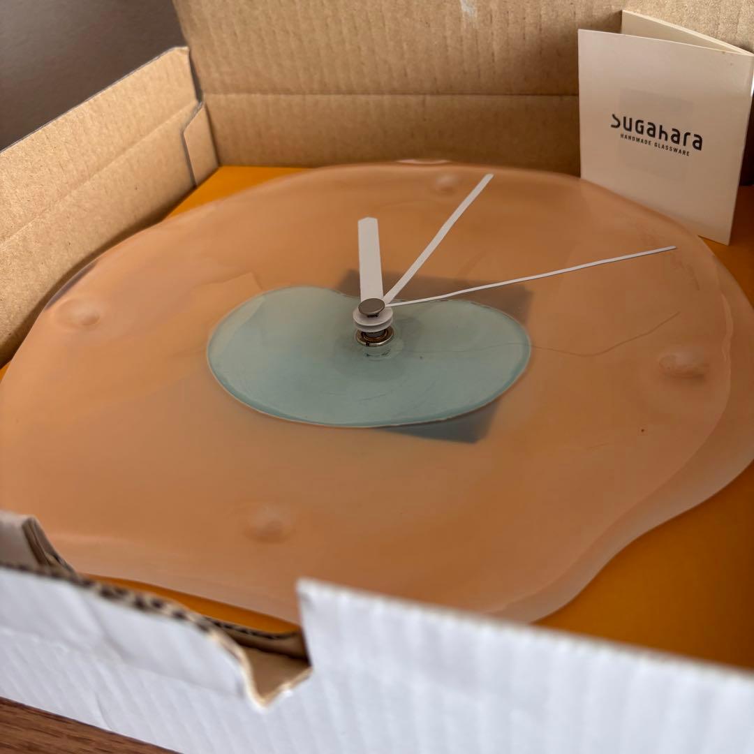 ✴︎ Sghr ✴︎ 壁掛け時計 廃盤品 スガハラ ガラス クロック