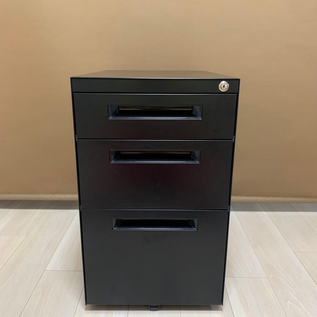 KANADEMONO キャビネットワゴン　black 黒