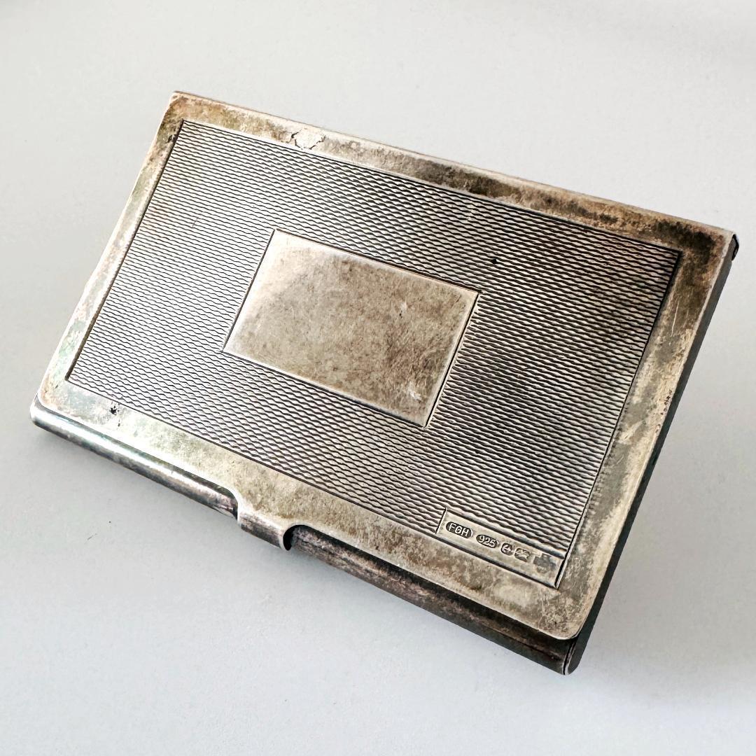 ★英国★純銀製 カードケース イギリス 925 バーミンガム FGH社製