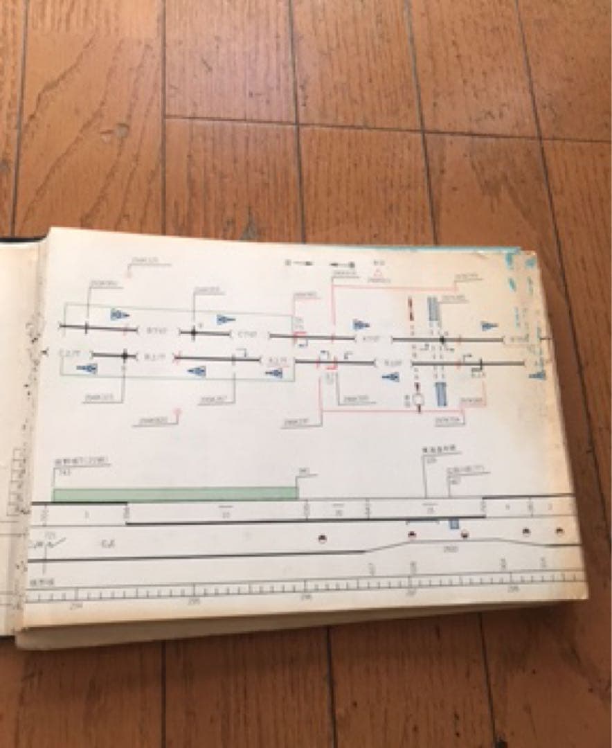 運転線路図 東京～大阪 昭和63年10月 東海旅客鉄道株式会社 新幹線鉄道