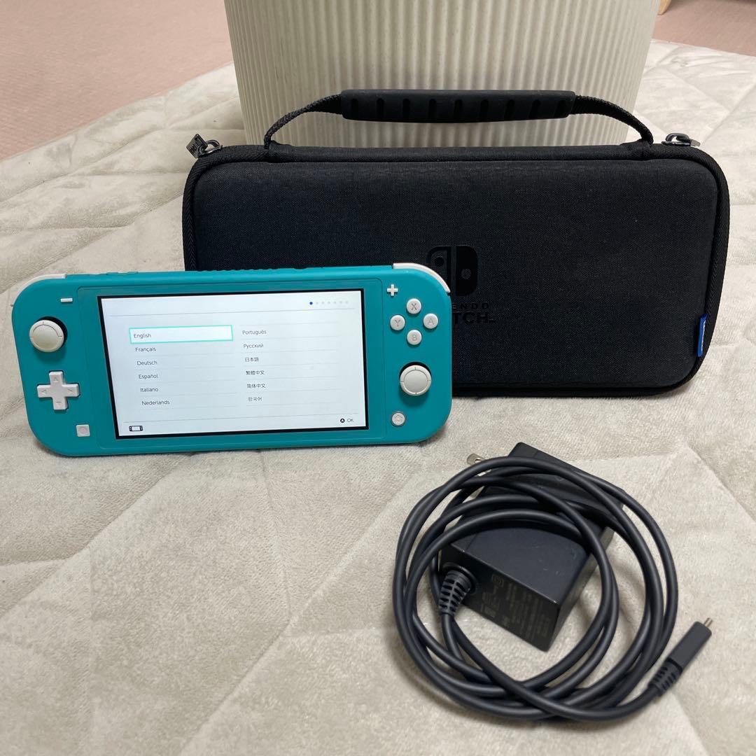 動作確認済　初期化済　Nintendo Switch Lite ターコイズ 本体