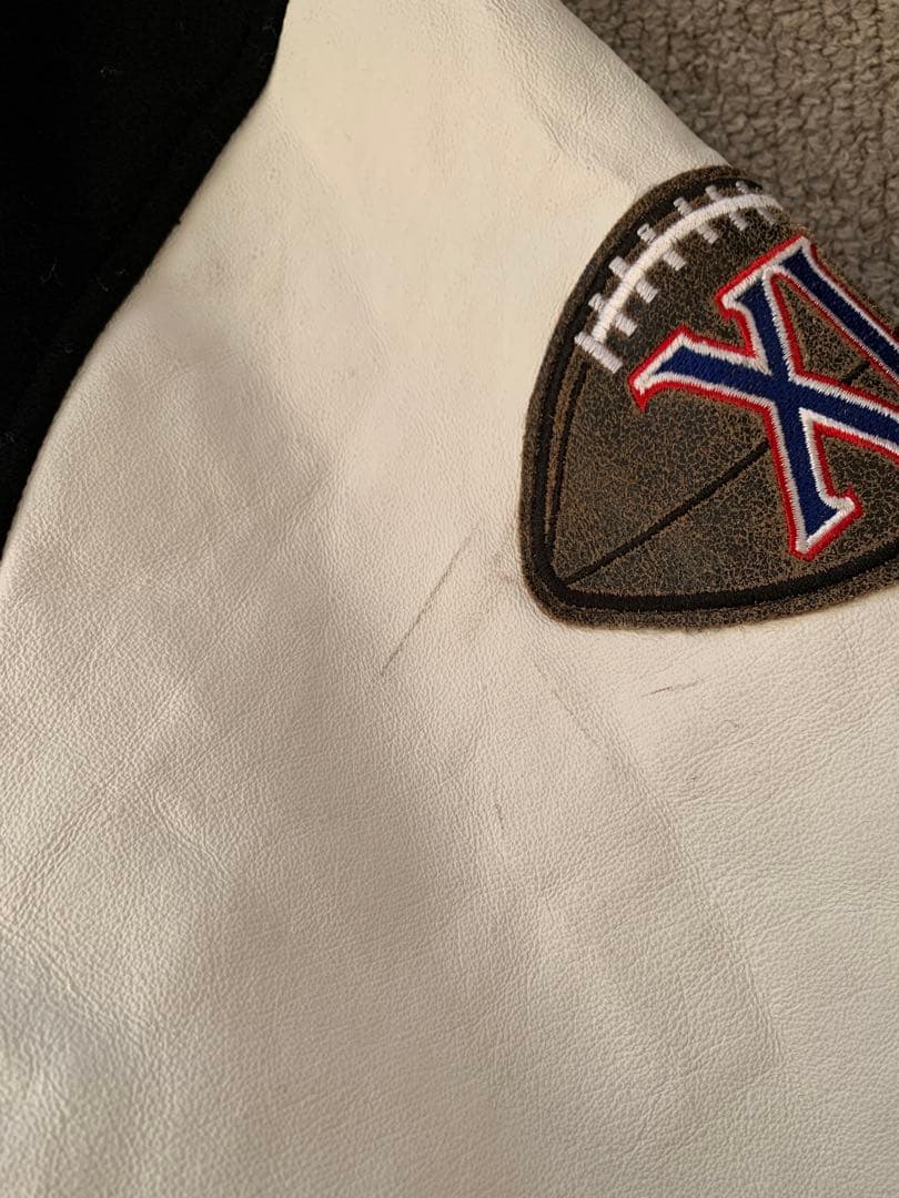 【激レア】NFL公式 Raiders スタジャン 本革×ウール XL レイダース