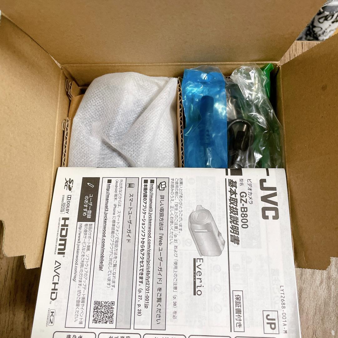 新品 JVC ケンウッド Everio ビデオカメラ GZ-B800 ブルー