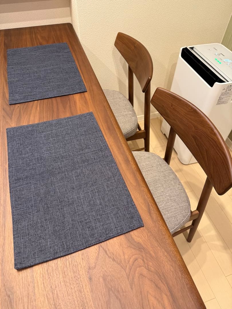 【2脚セット】ダイニングチェア ユノ3A ウォールナット